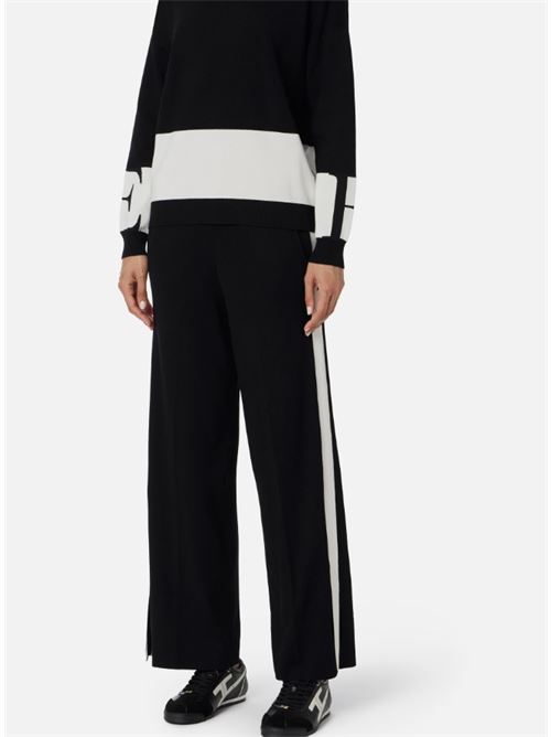 Viscose trousers with shiny bands ELISABETTA FRANCHI | KP69S56E2.EF3